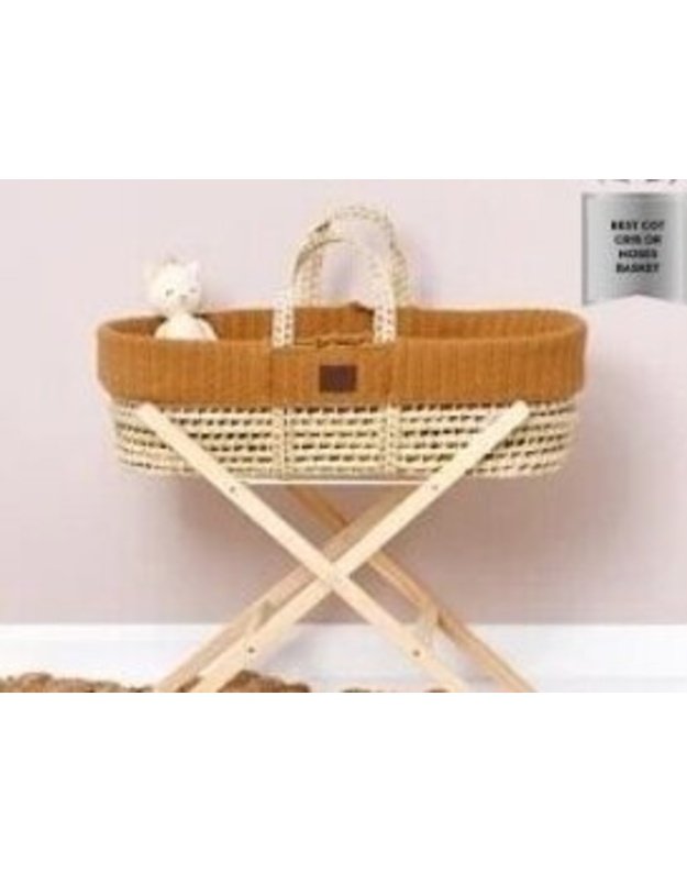 The Little Green Sheep MOSES braided cradle HONEY