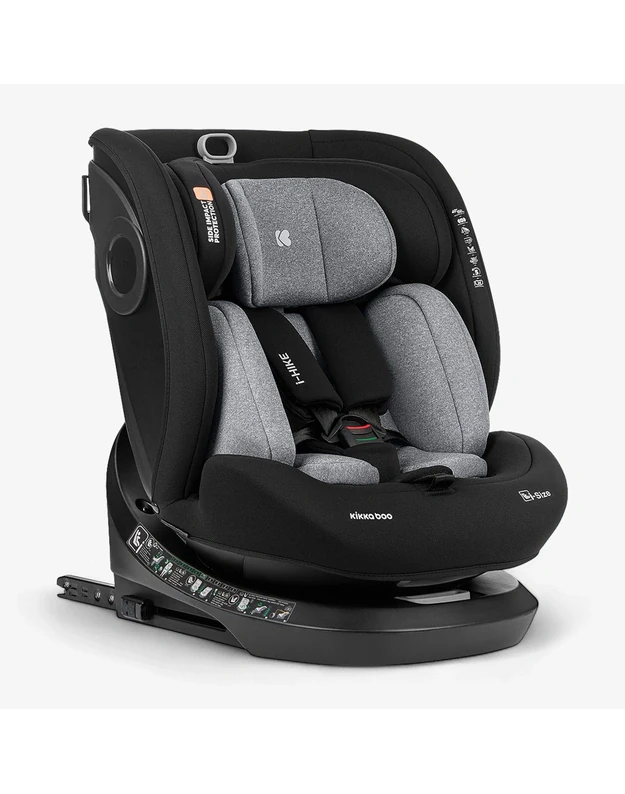 Car seat Kikka Boo i-Hike Light Grey – i-Size (40-150 cm)