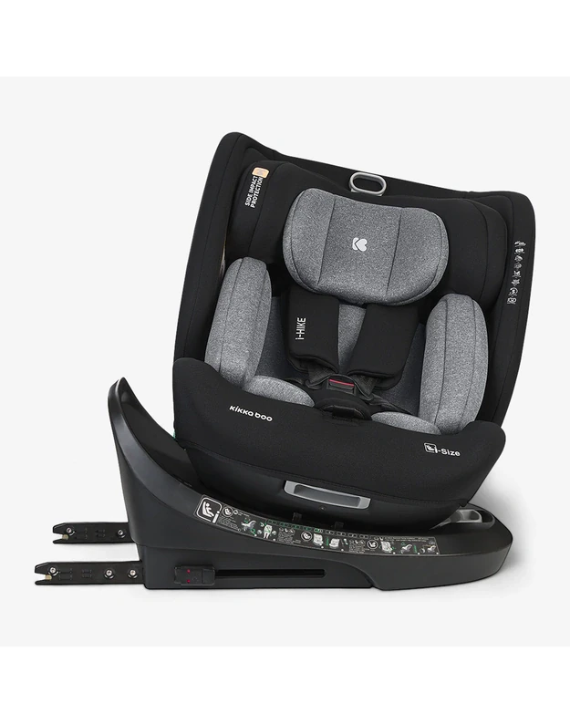Car seat Kikka Boo i-Hike Light Grey – i-Size (40-150 cm)