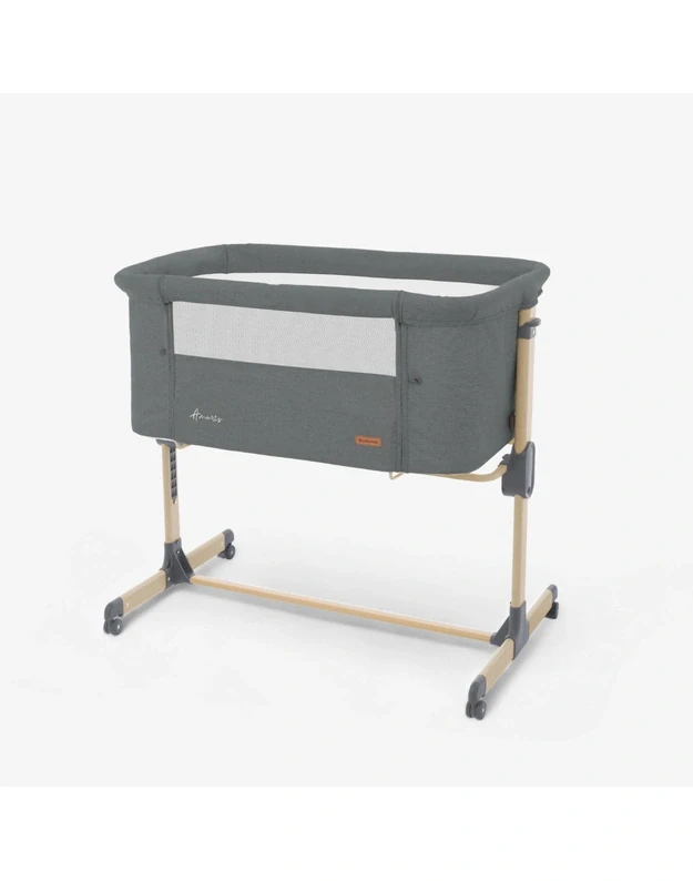 Kūdikių lovytė KikkaBoo Amaris Dark Grey