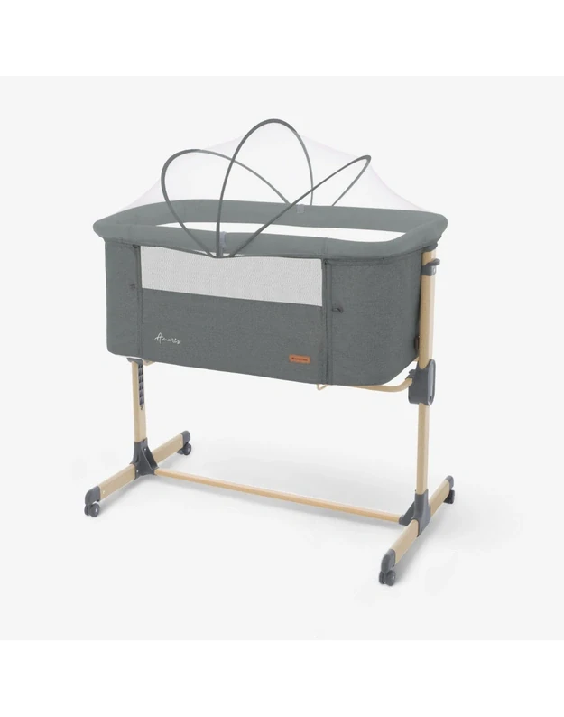 Kūdikių lovytė KikkaBoo Amaris Dark Grey