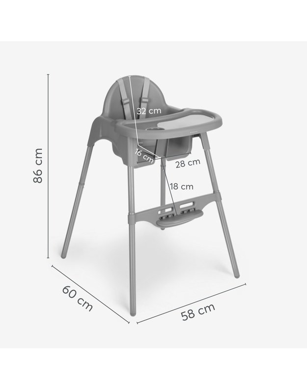 Highchair "Jammy White"