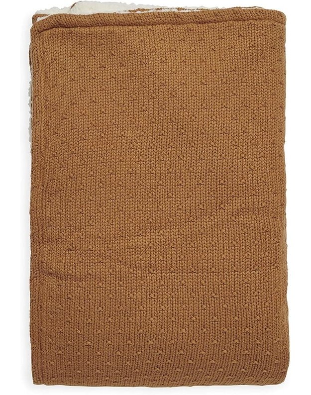 Jollein Bliss Knit Plush Blanket Caramel 150x100 cm 