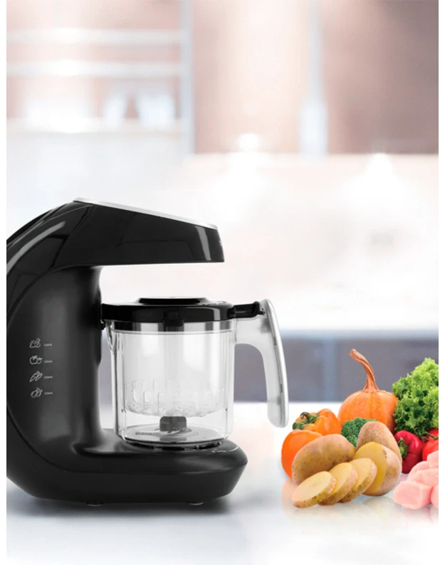 Twistshake 6in1 Baby Food Processor Black 
