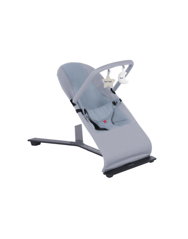 Mast Swiss Baby Bouncer with Toy Bar Steel Blue 