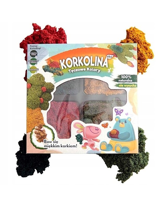 Korkolina ekologi&scaron;ka sensorinė masė i&scaron; kam&scaron;čio