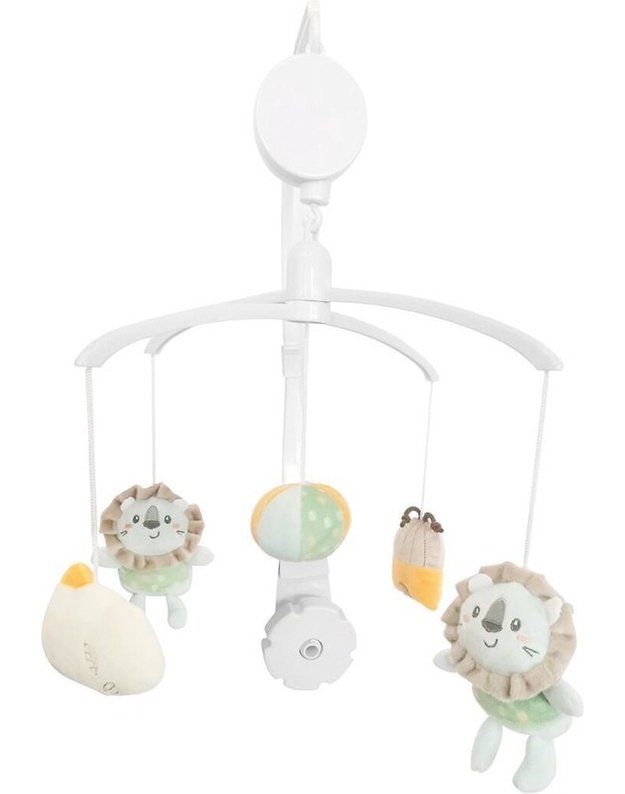KikkaBoo Musical Mobile Jungle King – soothing baby crib mobile