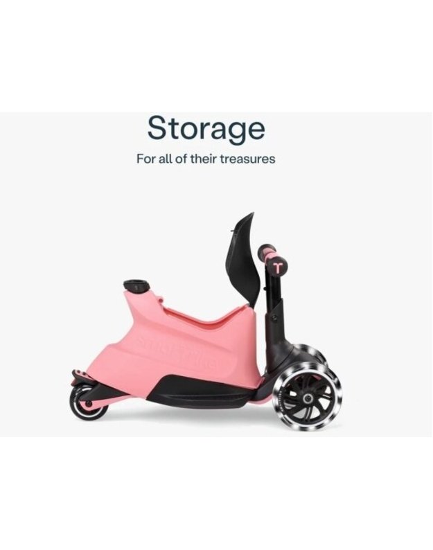 SmarTrike Xtend Ride On Scooter Plus Salmon Pink &ndash; paspirtukas nuo 1 iki 12 metų