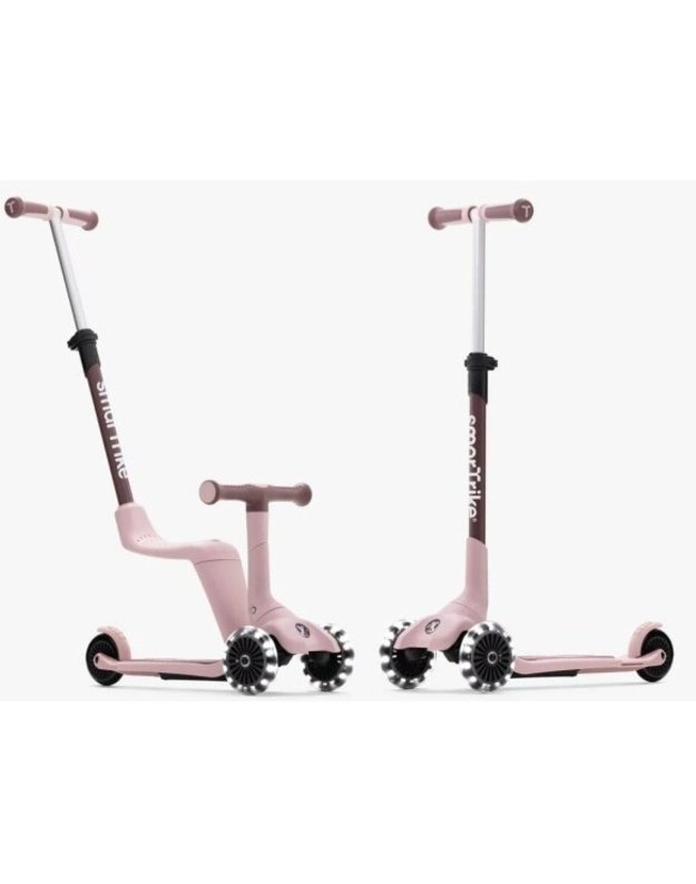 SmarTrike Xtend Mini-Ride paspirtukas 1&ndash;9 m. Pink &ndash; augantis ir reguliuojamas