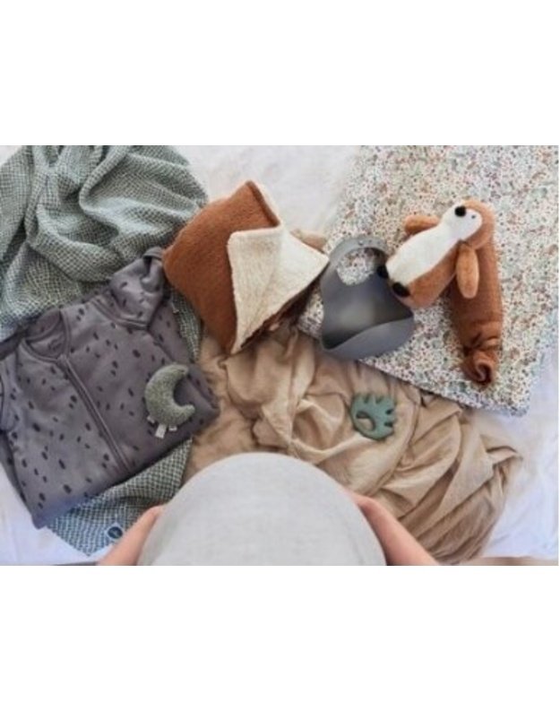 Jollein rattle Moon Ash Green