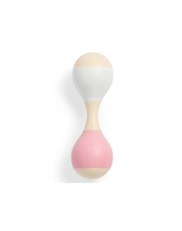 Jollein Wooden Rattle Maracas Pink 