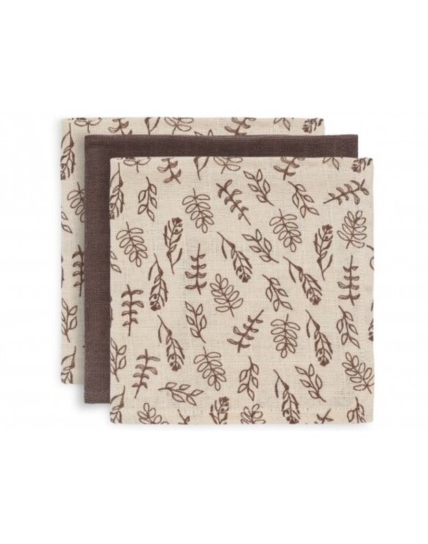 Jollein muslino merliukai 31x31 cm Meadow Chesnut 3vnt
