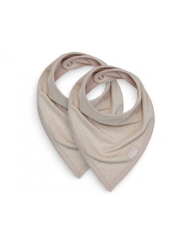 Jollein bib Bib Bandana Basic Stripe Nougat 2 pcs.
