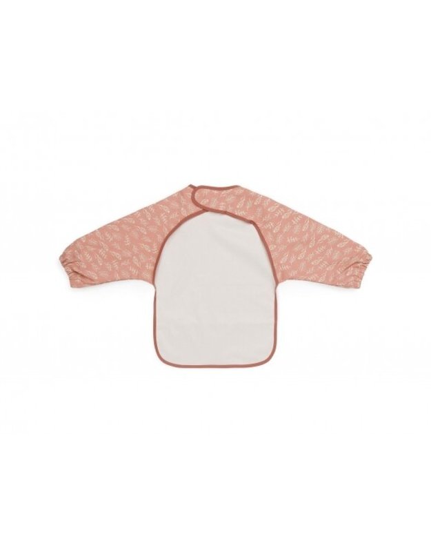 Jollein bib with sleeves, waterproof Meadow Rosewood