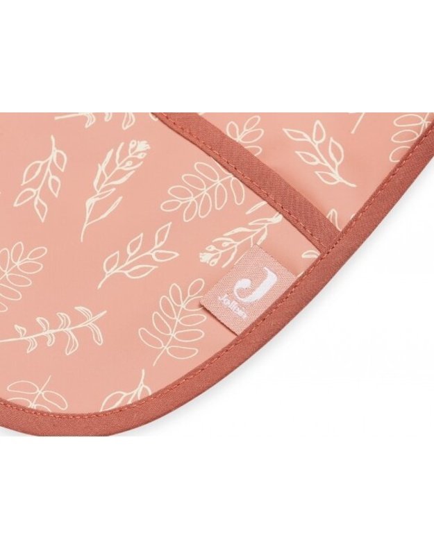 Jollein bib with sleeves, waterproof Meadow Rosewood
