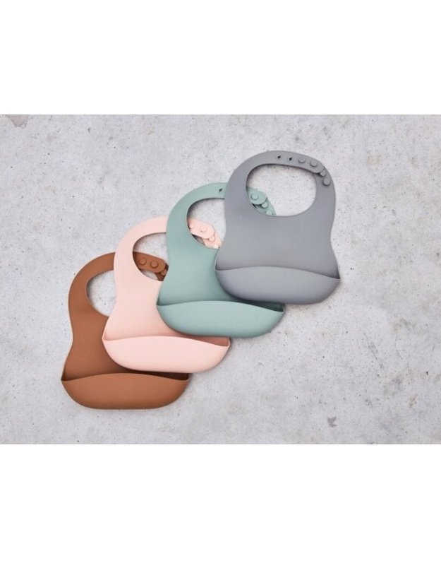 Jollein silicone bib Pale Pink