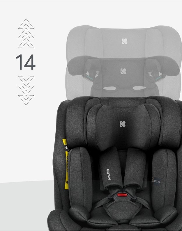 Automobilinė kėdutė Kikka Boo i-Explore Brown&ndash; i-Size (40-150 cm)