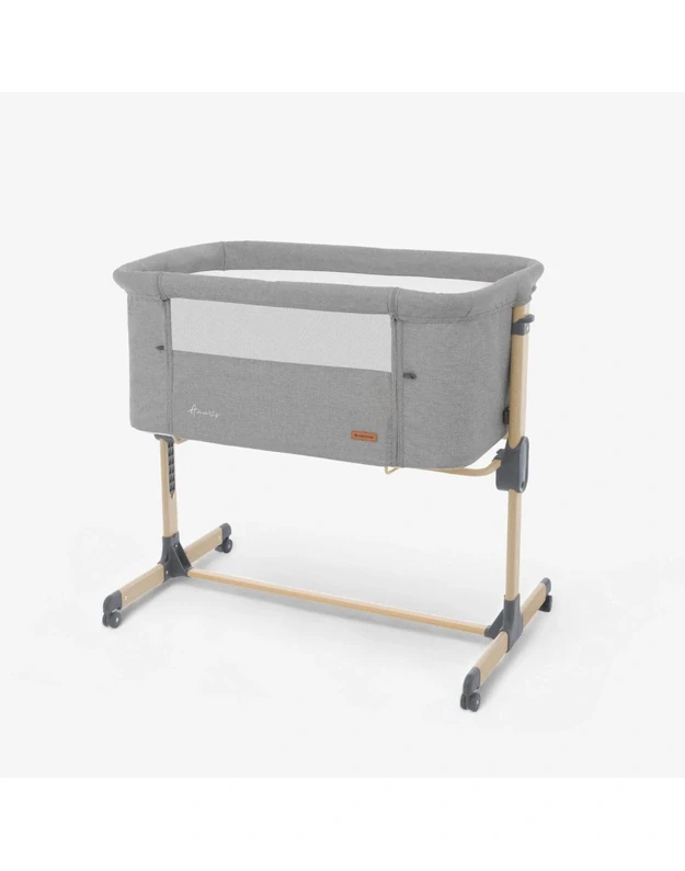 Baby Crib - Kikkaboo Amaris Light Grey