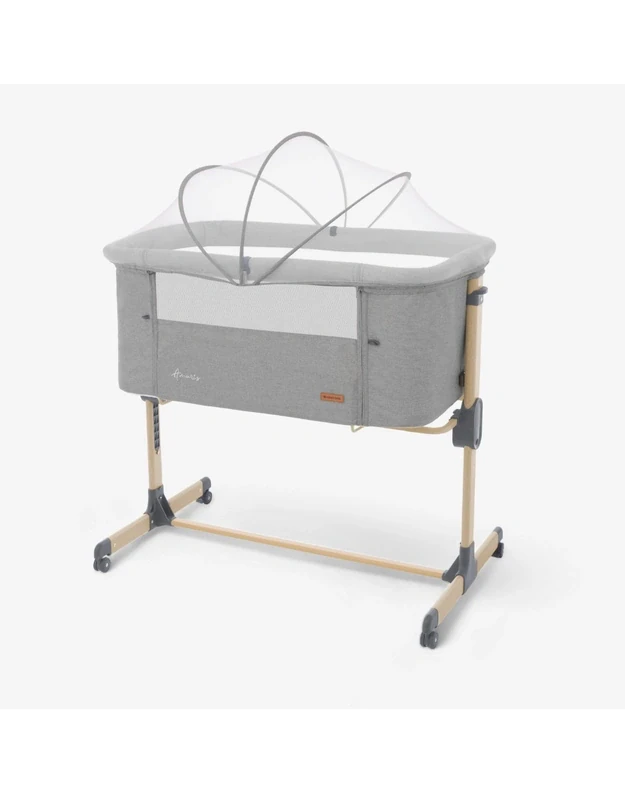 Baby Crib - Kikkaboo Amaris Light Grey