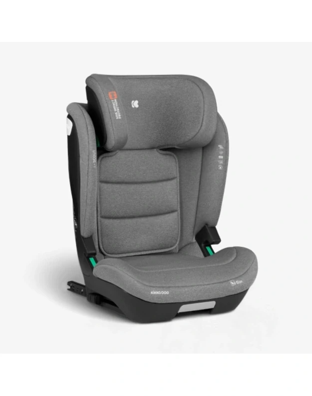 Automobilinė kėdutė KikkaBoo i-Scout i-size 100-150cm Light Grey
