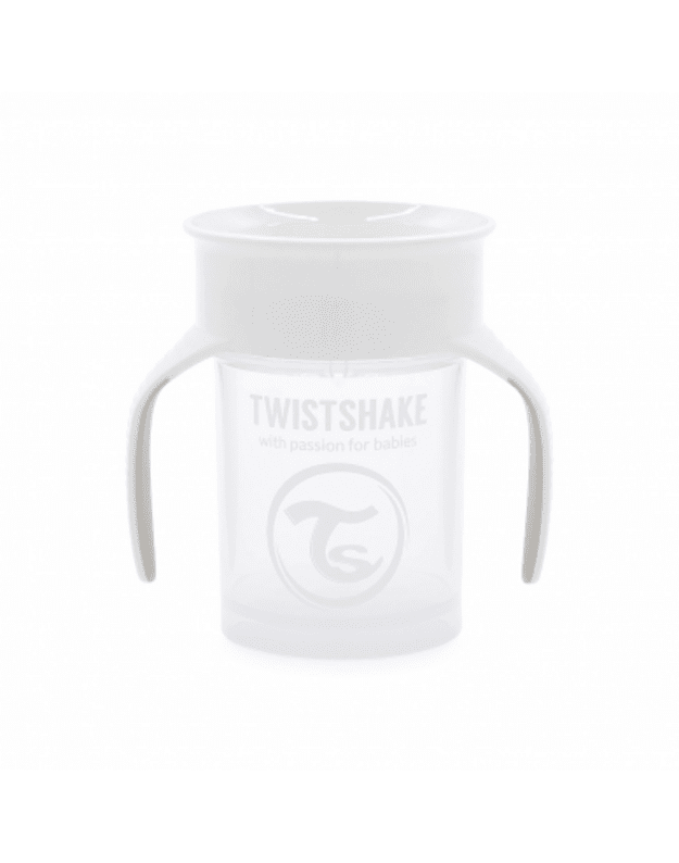 Twistshake White 360° Cup from 6 months 