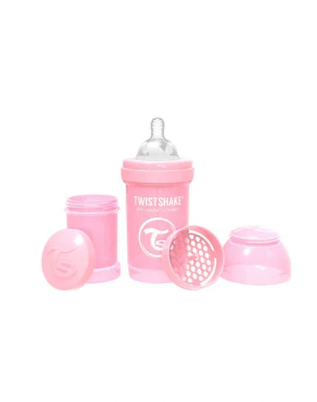Twistshake Anti-Colic Baby Bottle 180ml Pastel Pink 78249