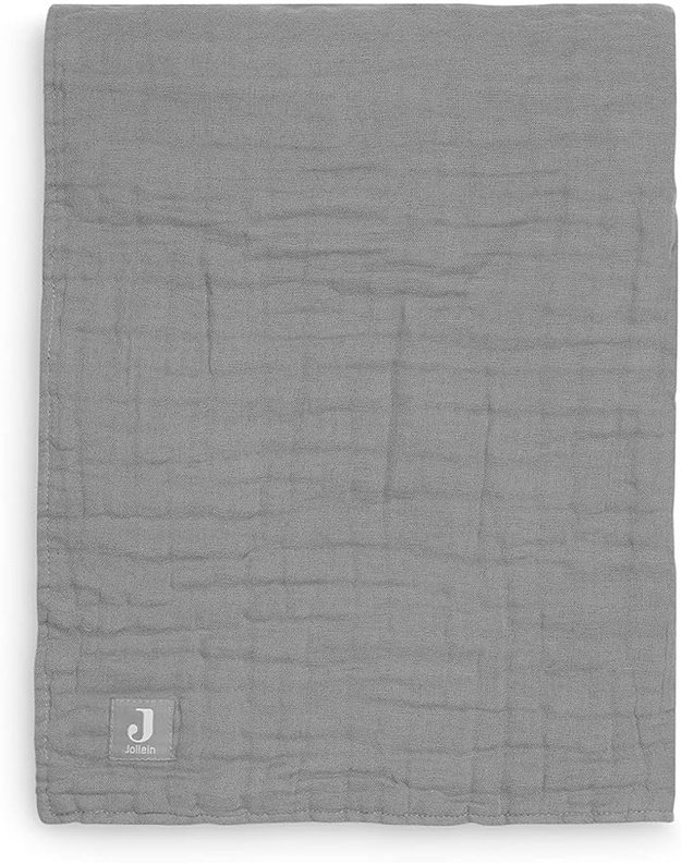 Jollein medvilninis kūdikio pledukas Grey 75x100 cm