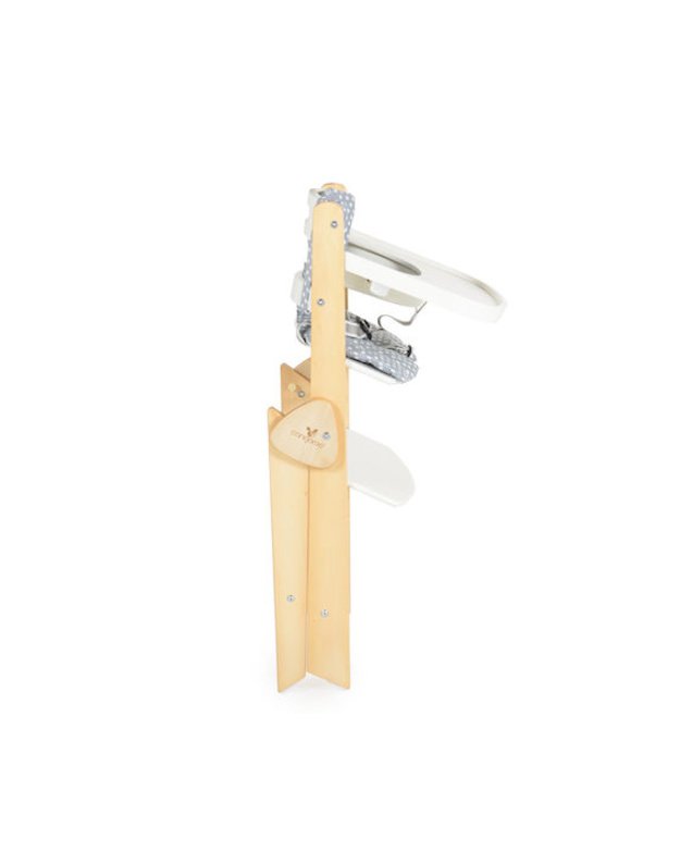 Cangaroo Caramel Folding High Chair White