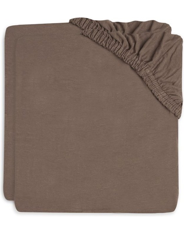 Jollein jersey paklodės lop&scaron;iui 40/50x80/90 cm Chestnut (2 vnt.)