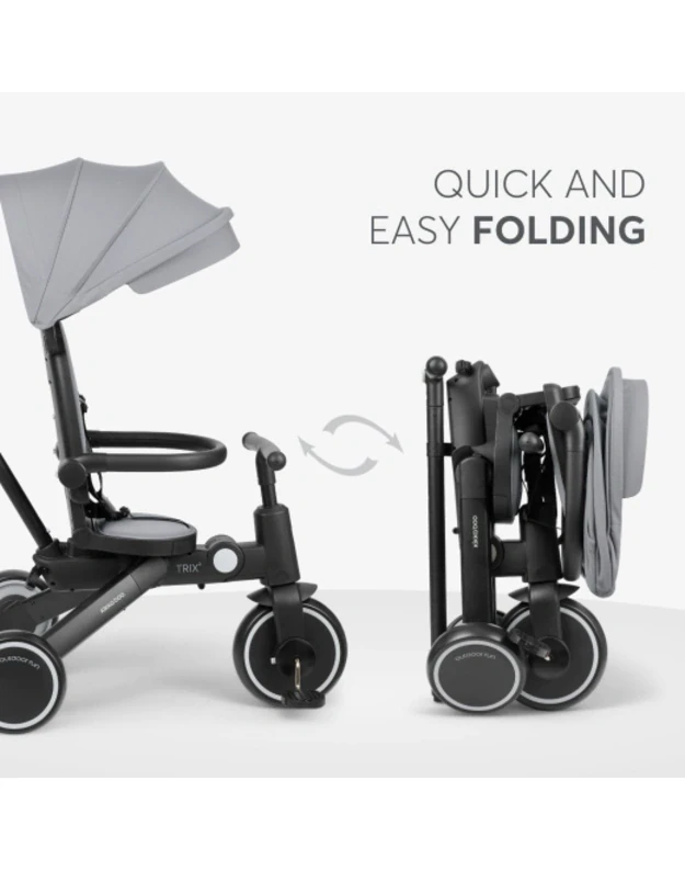 Trix 2 Grey 8in1 Tricycle