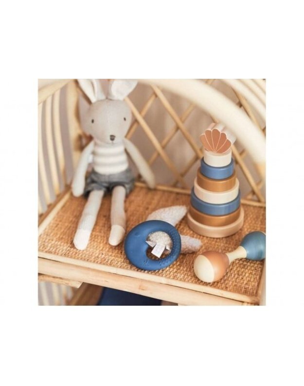 Jollein Wooden Rattle Maracas Blue