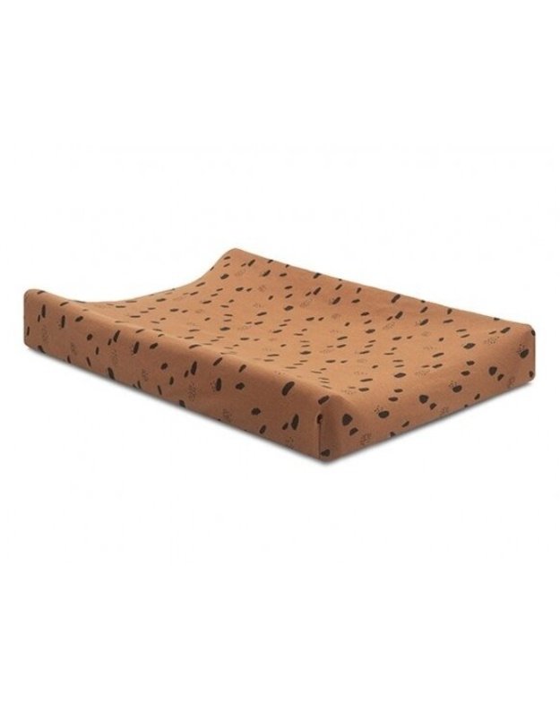 Jersey Spot Caramel Changing Table Sheet 50x70cm Jollein