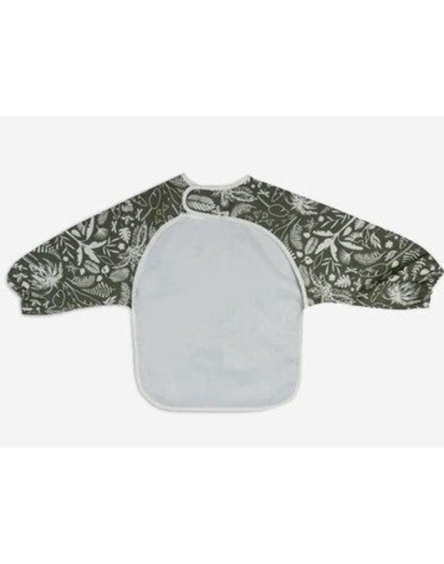 Jollein bib with sleeves, waterproof Botanical Leaf Green