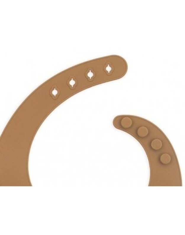 Jollein silicone bib Caramel