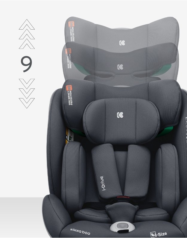 Automobilinė kėdutė  Kikka Boo i-Drive Black &ndash; i-Size (40-150 cm)