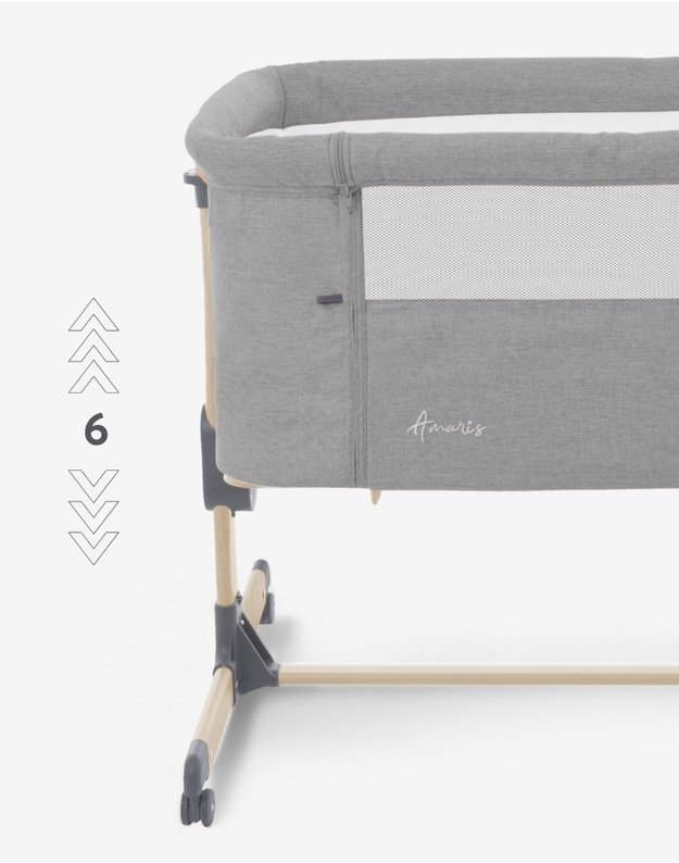 KikkaBoo Amaris Beige Baby Cot 