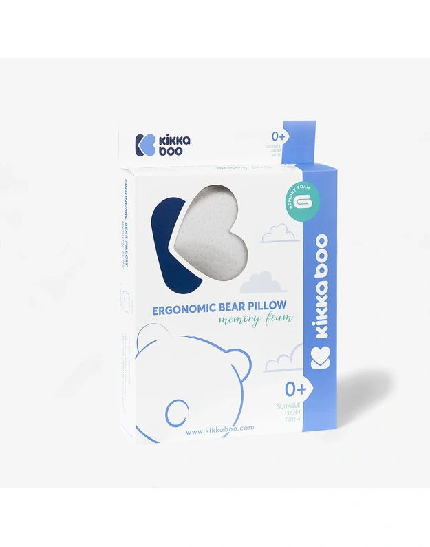 Ergonomic memory foam pillow Bear Airknit White