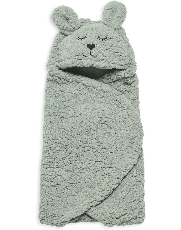 Jollein Bunny Baby Wrap Blanket Green