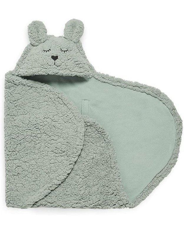 Jollein Bunny Baby Wrap Blanket Green