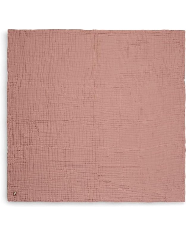 Jollein medvilninis pledukas kūdikiui Wrinkled Rosewood 75x100 cm
